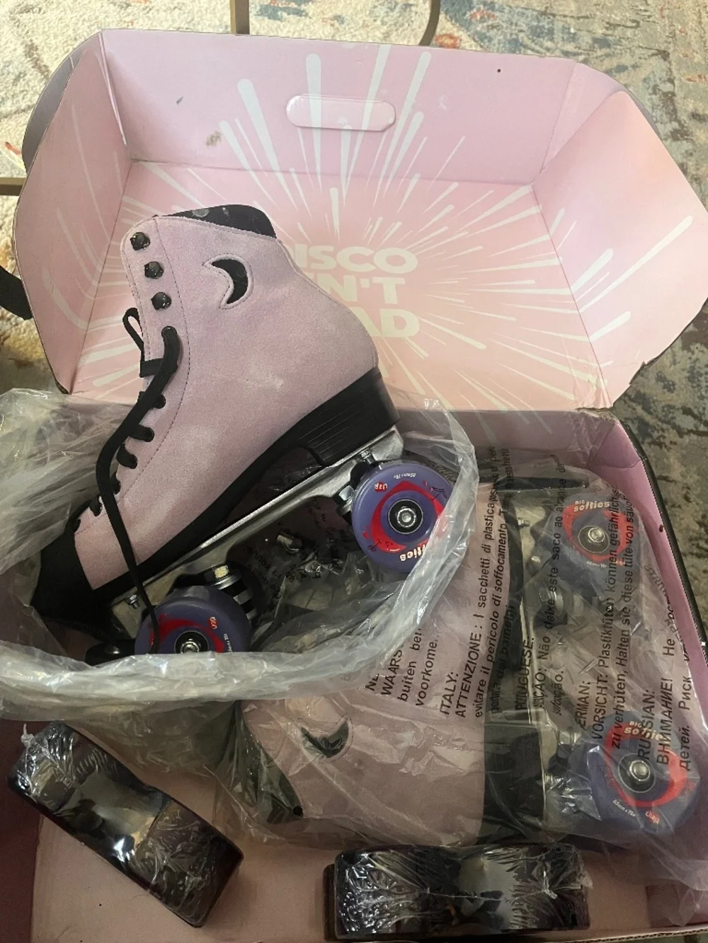 Limited edition moonlight roller skates new